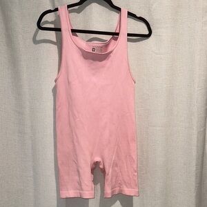 PrettyLittleThing Light Pink Ribbed Top